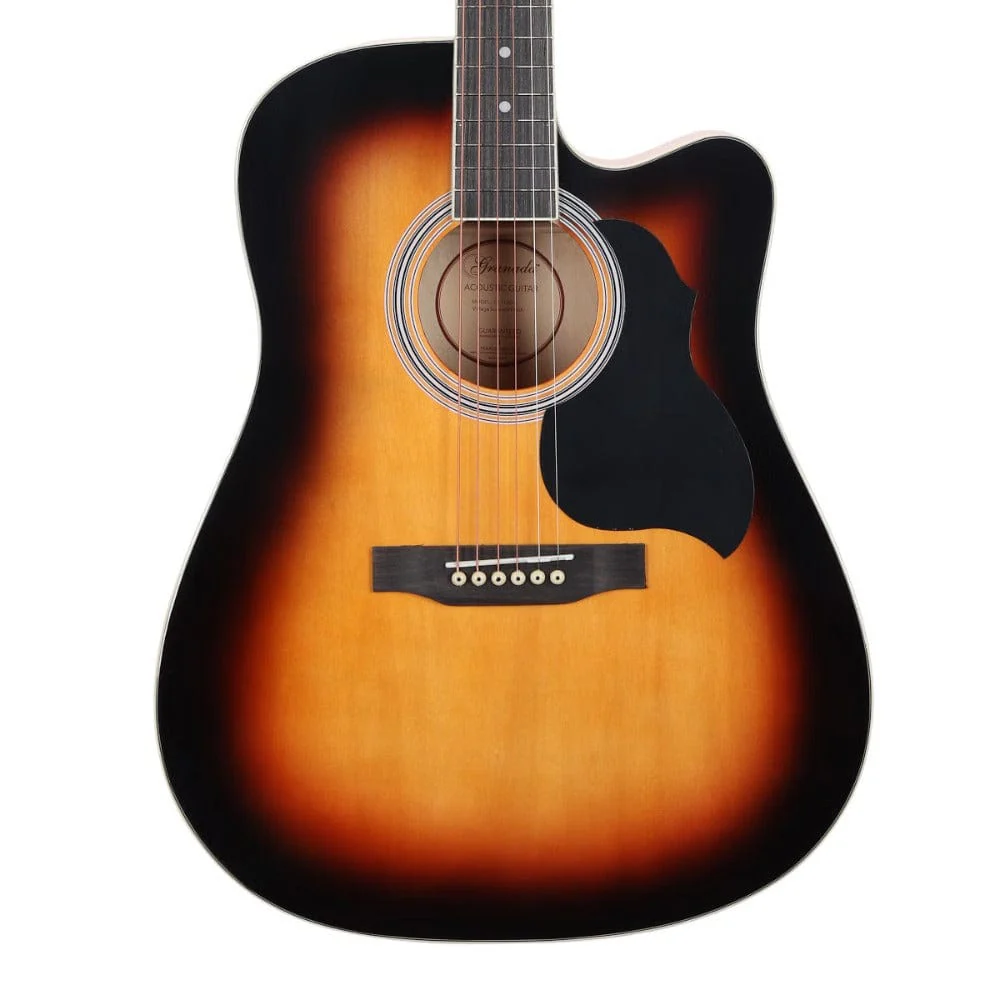 Granada GL113D-C 6 String Cutaway Acoustic Guitar - Image 20