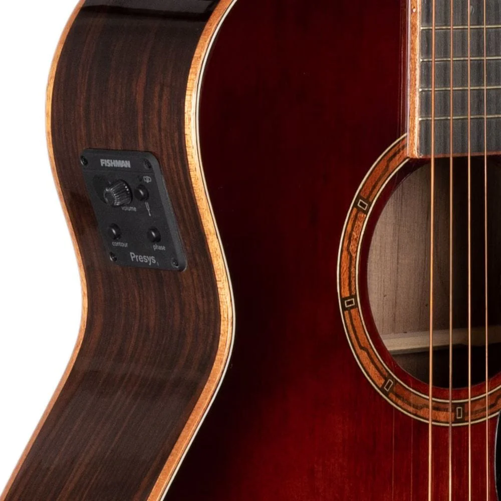 Granada  GS350A-CEQ 6 String Electro Acoustic Guitar with Fishman Pickup - Natural Gloss - Image 3