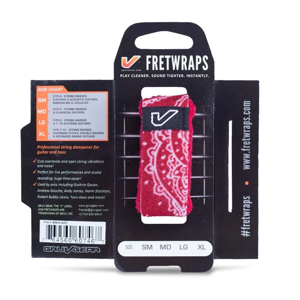 Gruv Gear FW1 BNR Bandana Fret Wraps String Muter