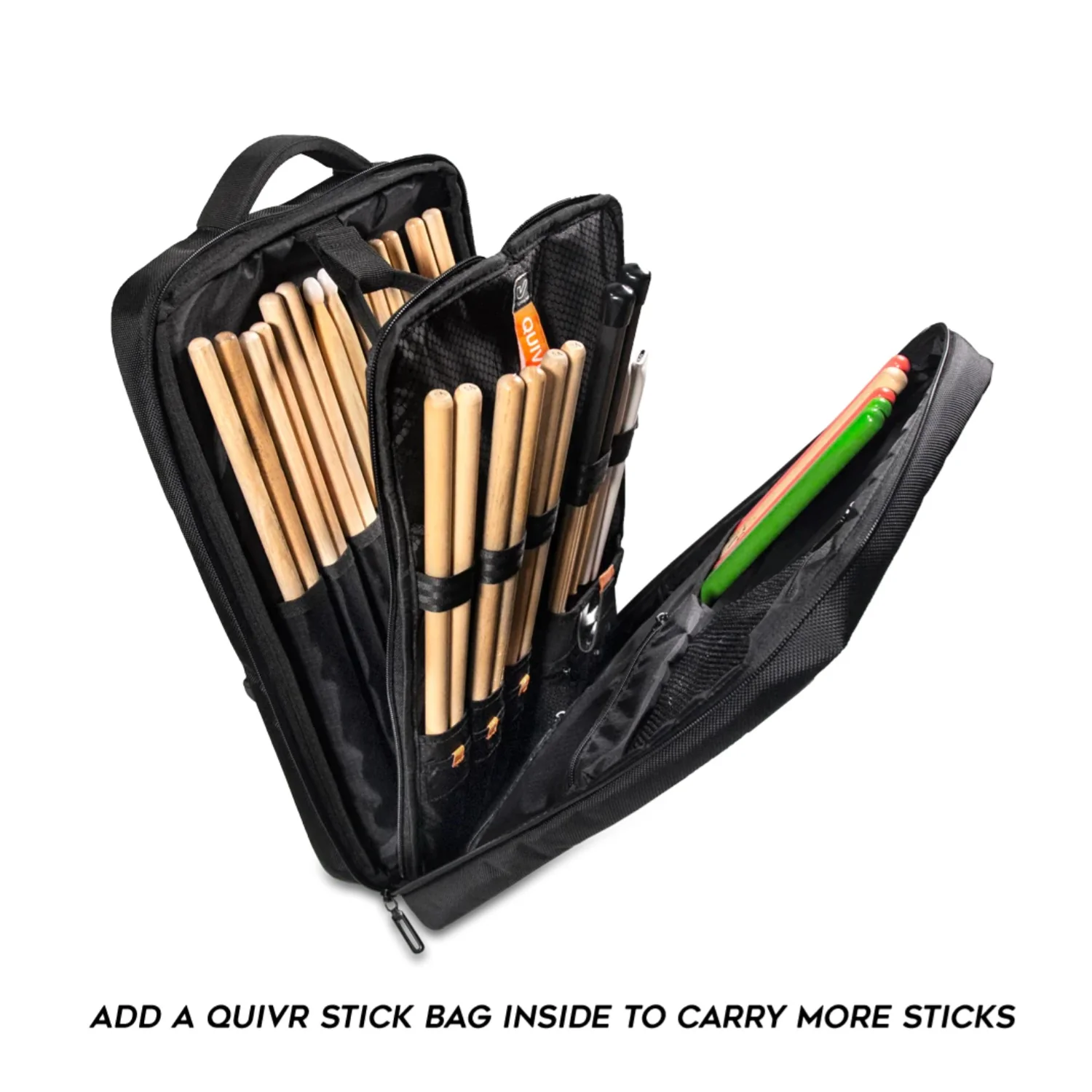 GruvGear QUIVR-TR-BLK Drum Stick Gigbag - Image 15