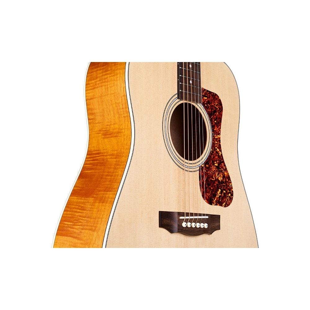 Guild D-240E Ltd Flamed Mahogany Electro Acoustic Guitars - Natural - Image 3