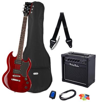 Harley Benton DC-200 CH Student Serie Bundle