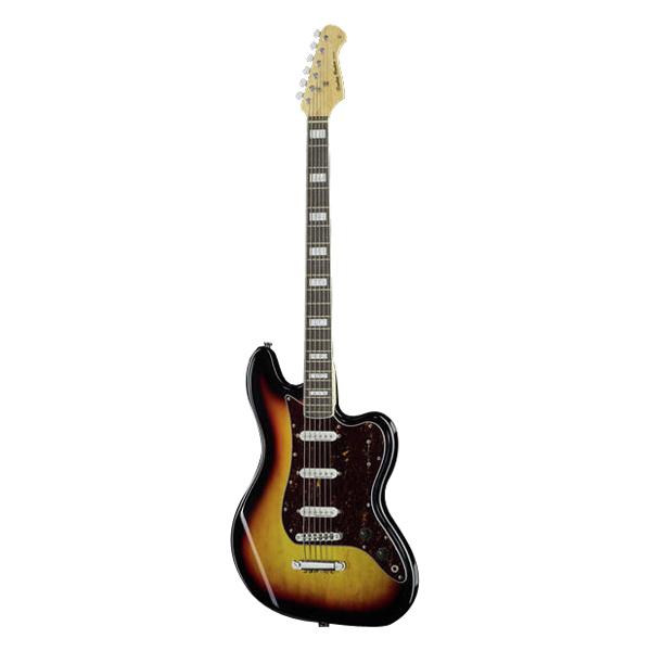 Harley Benton GuitarBass Vintage Series 6 String Bass Guitar - Vintage Burst