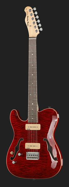Harley Benton TE-90QM LH Trans Red - Image 2