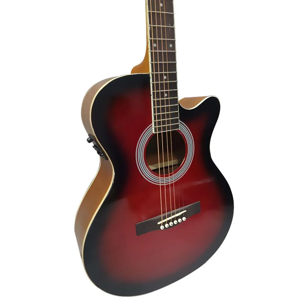 Havana 39inch Cutaway Electro Acoustic Guitar with 5 Band EQ & GT-3 Tuner - Image 3