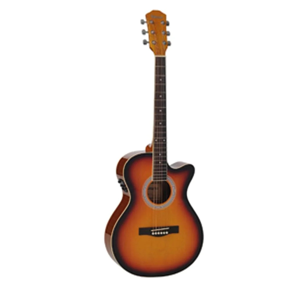 Havana 39inch Cutaway Electro Acoustic Guitar with 5 Band EQ & GT-3 Tuner - Image 7