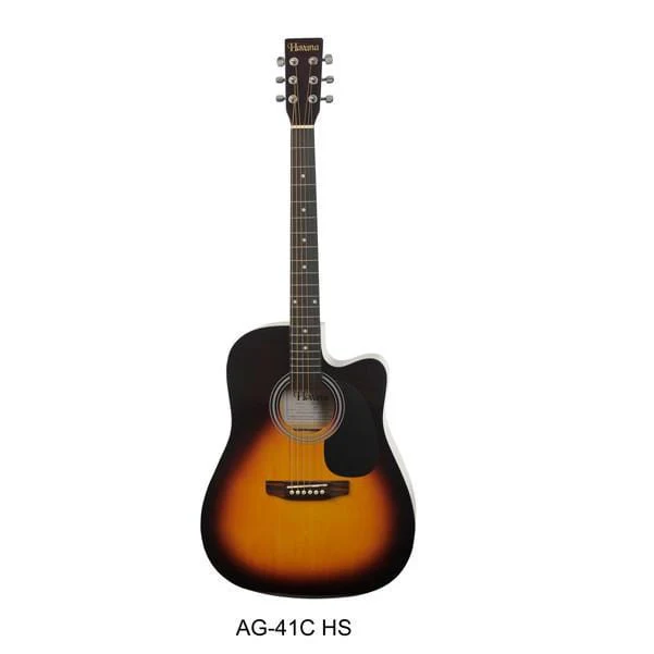 Havana 41 Inch Cutaway Acoustic Guitar