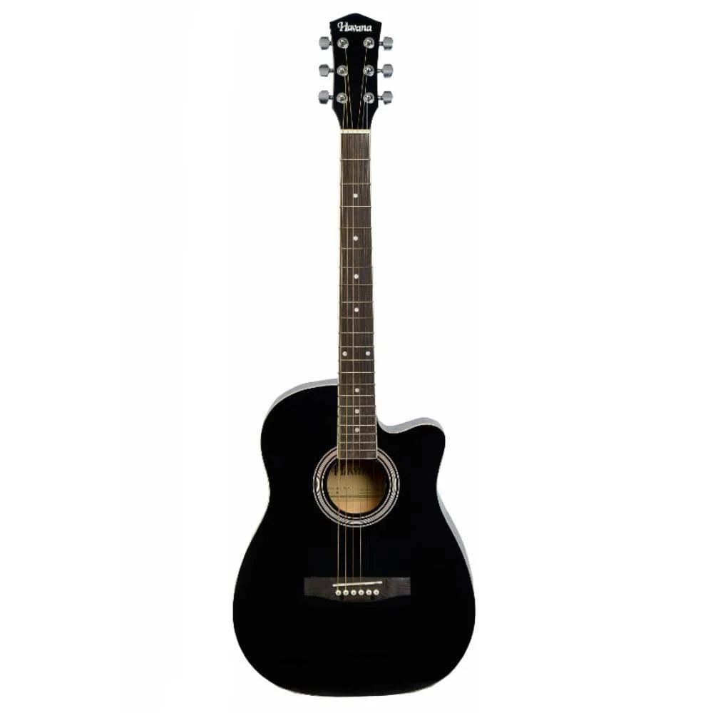 Havana AAG-38 Inch Cutaway Acoustic Guitar - Image 2
