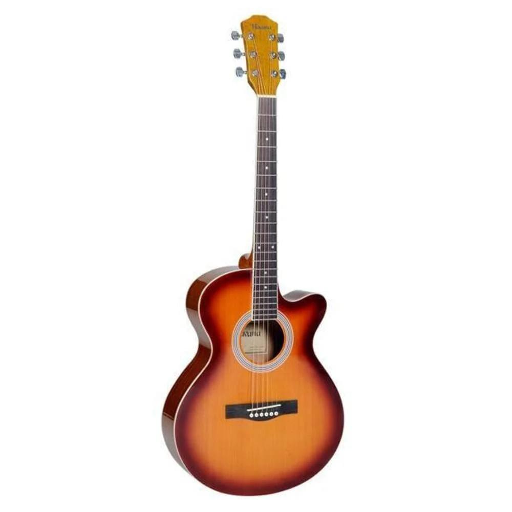 Havana AAG-39 Inch Cutaway Acoustic Guitar - Image 4