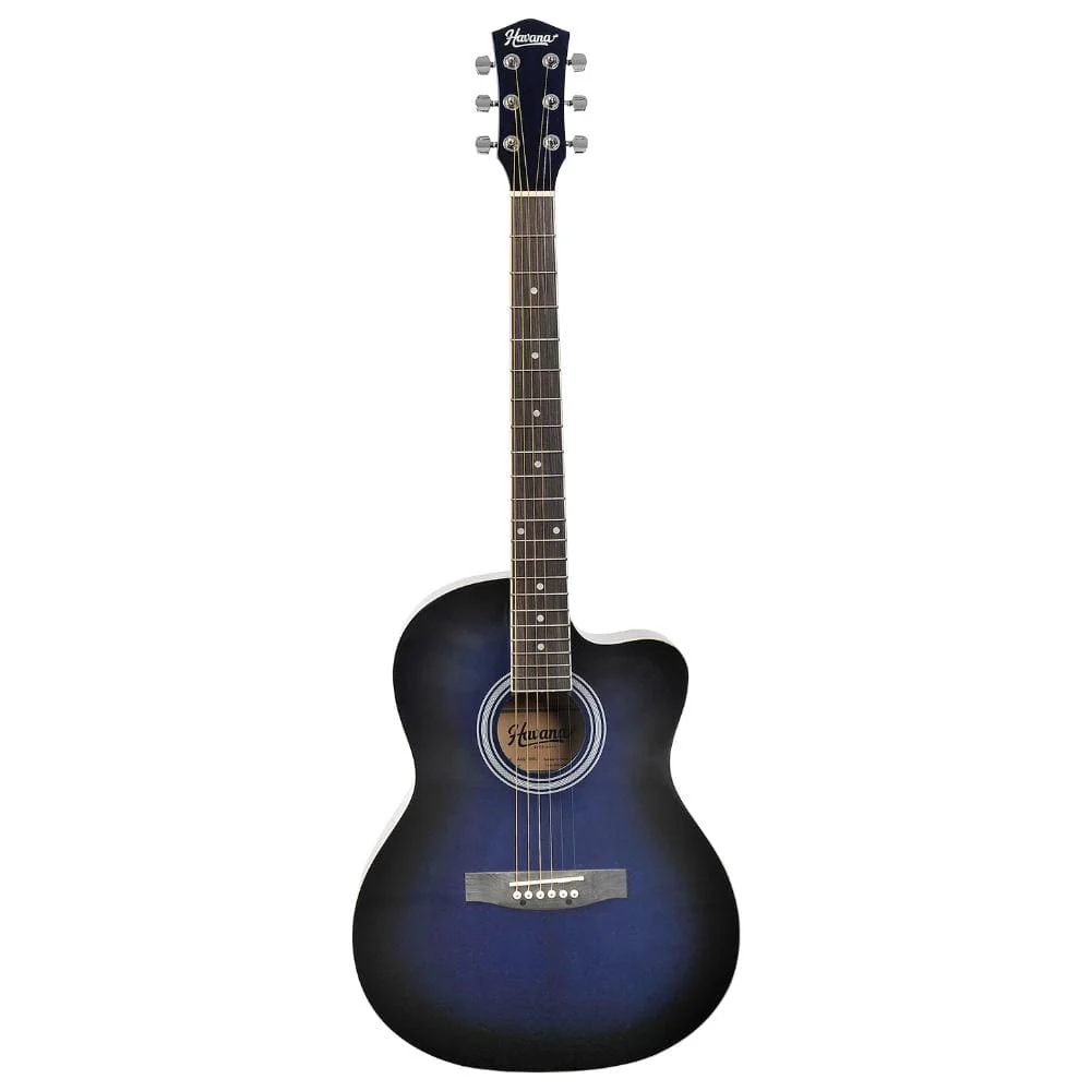 Havana AAG-39 Inch Cutaway Acoustic Guitar - Image 7