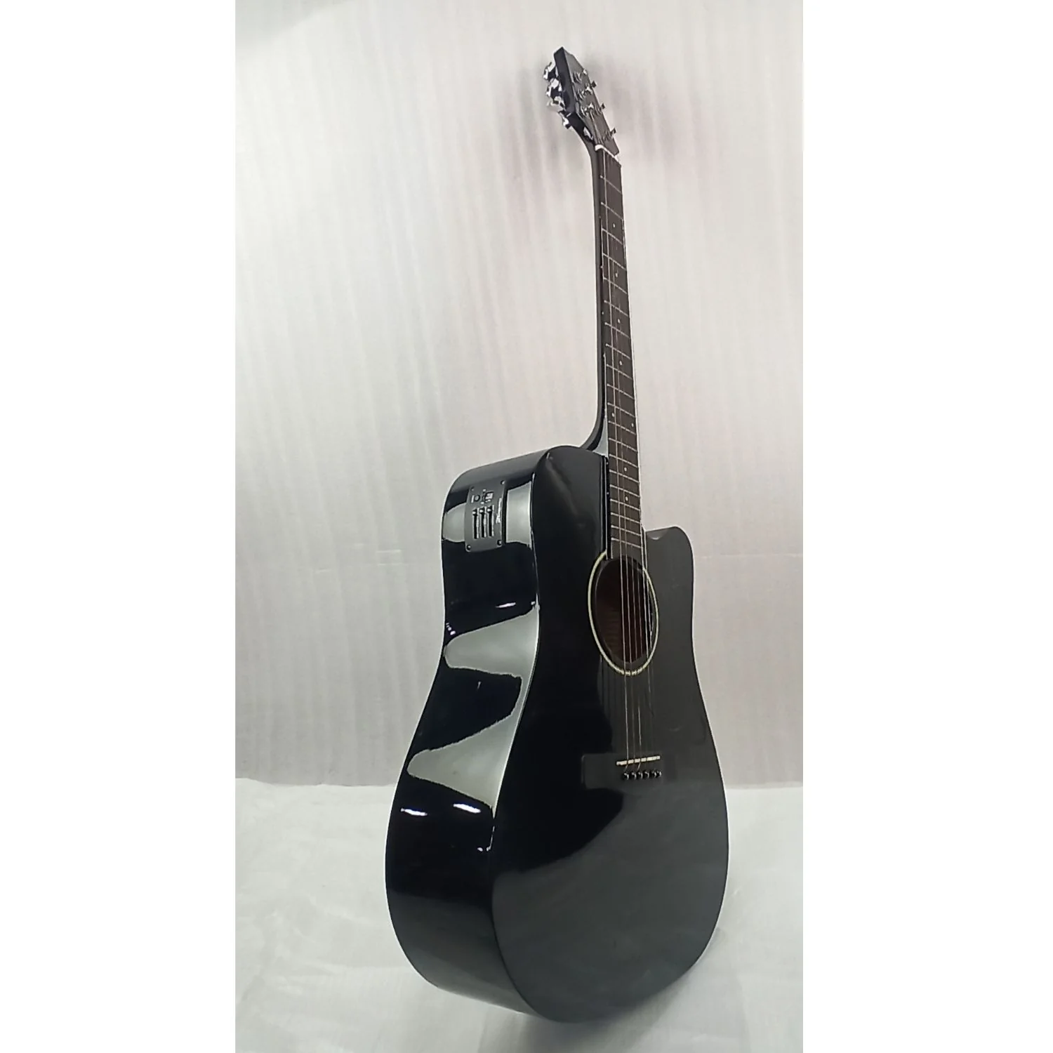 Havana H- 1 Cutaway Electro-Acoustic Guitar - Black - Open Box B Stock - Image 3