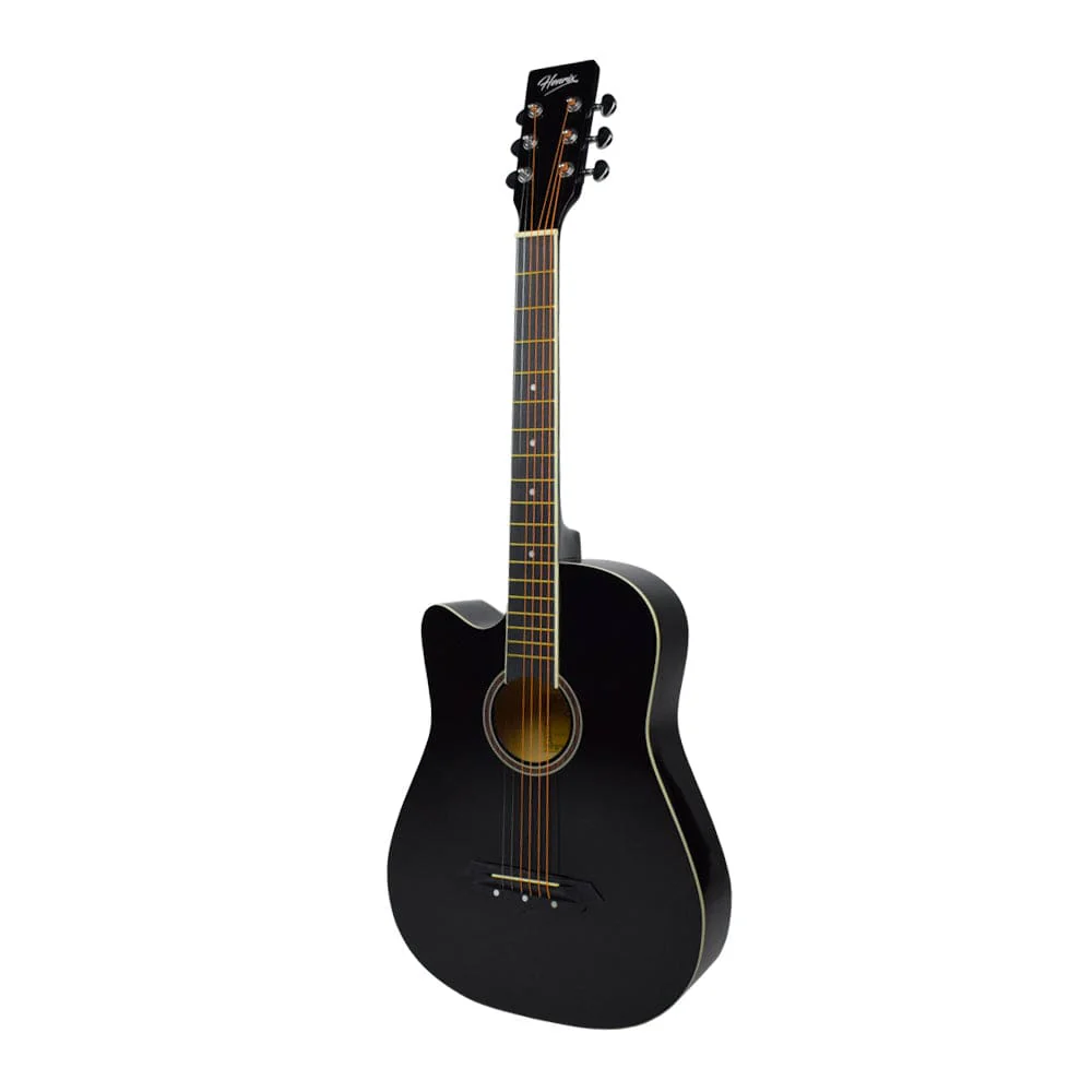 Henrix 38C 38 Inch Cutaway Acoustic Guitar with Dual Action Truss Rod, Gigbag, Picks, String Set, Strap, Cloth & Ebook - Image 103