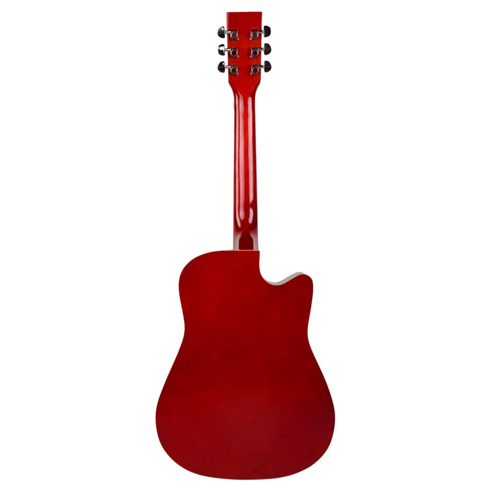 Henrix 38C 38 Inch Cutaway Acoustic Guitar with Dual Action Truss Rod, Gigbag, Picks, String Set, Strap, Cloth & Ebook - Image 120