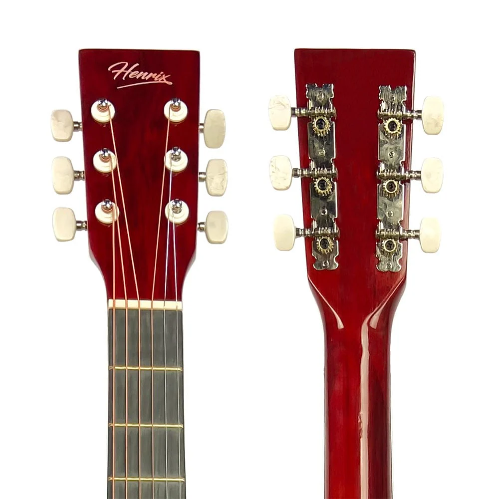 Henrix 38C 38 Inch Cutaway Acoustic Guitar with Dual Action Truss Rod, Gigbag, Picks, String Set, Strap, Cloth & Ebook - Image 51
