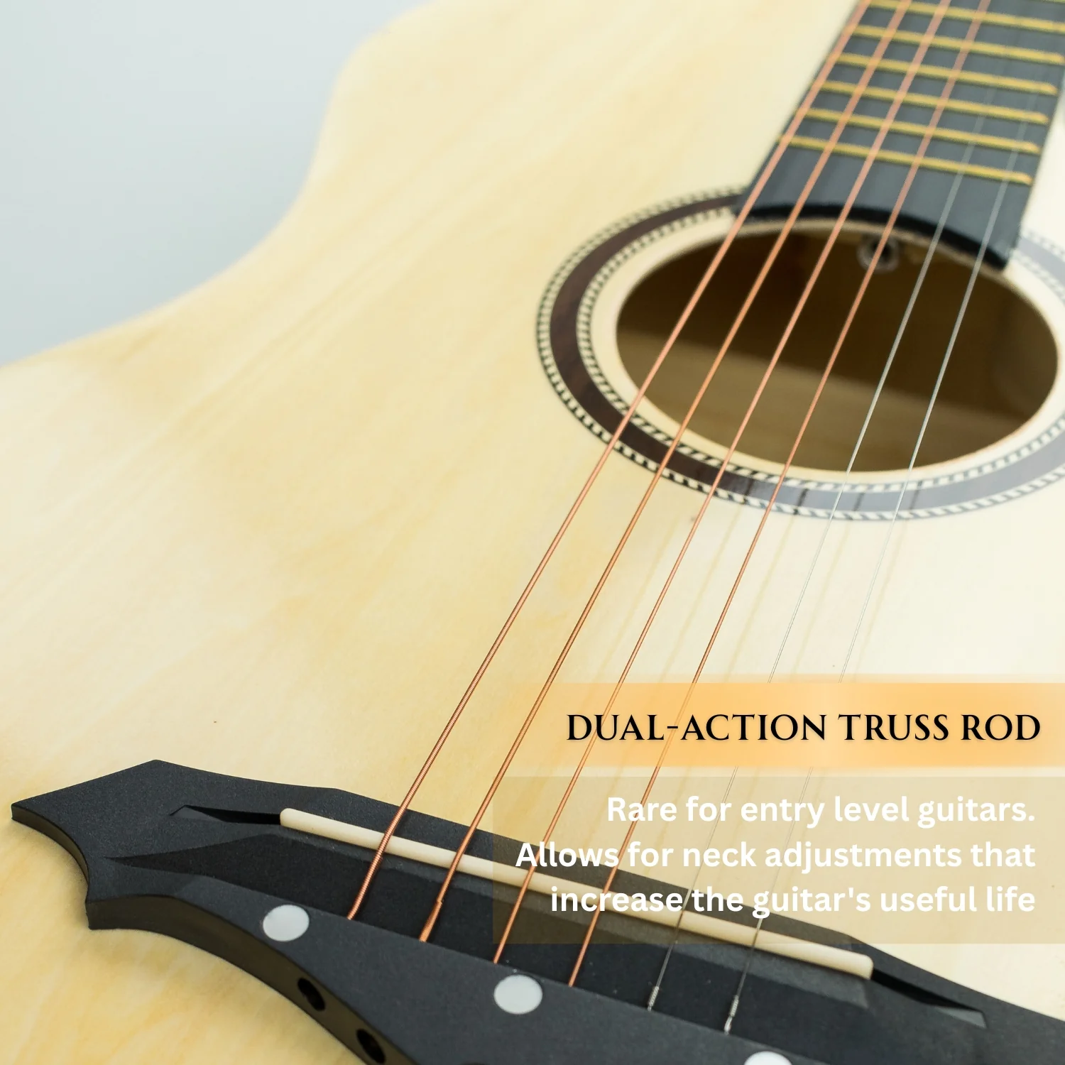 Henrix 38C 38 Inch Cutaway Acoustic Guitar with Dual Action Truss Rod, Gigbag, Picks, String Set, Strap, Cloth & Ebook - Image 59