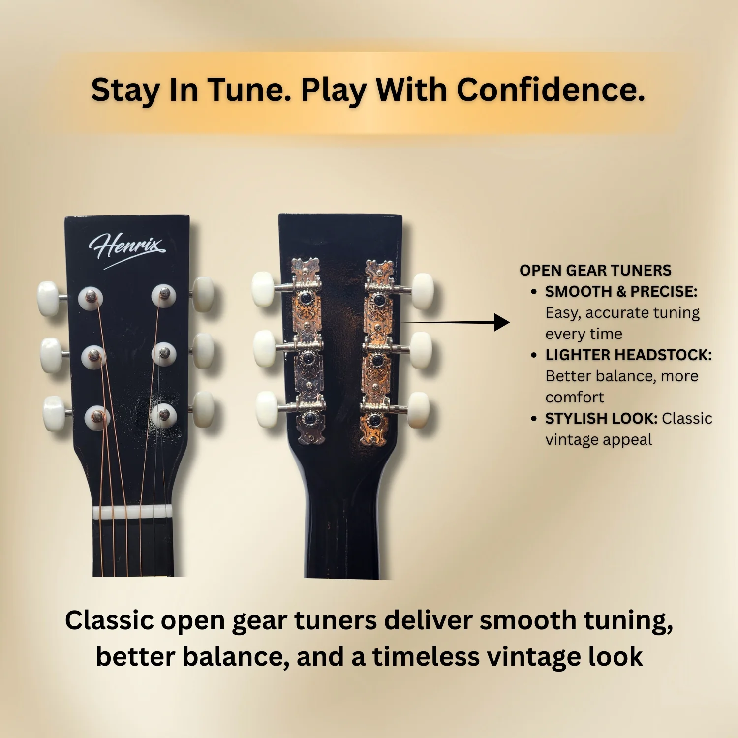 Henrix 38C 38 Inch Cutaway Acoustic Guitar with Dual Action Truss Rod, Gigbag, Picks, String Set, Strap, Cloth & Ebook - Image 77
