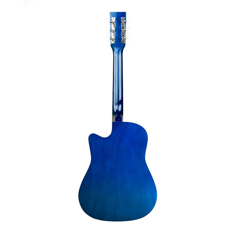Henrix 38C 38 Inch Cutaway Acoustic Guitar with Dual Action Truss Rod, Gigbag, Picks, String Set, Strap, Cloth & Ebook - Image 95