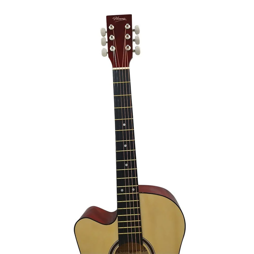 Henrix 38C Left-Handed Cutaway Acoustic Guitar - Open Box - Image 5