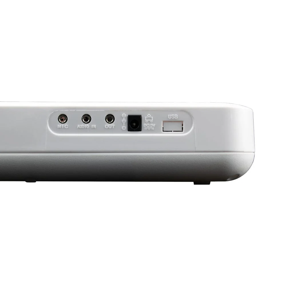 Henrix KB-601 Portable 61 Full Size Keys Keyboard with Adapter and Microphone - Open Box - Image 7