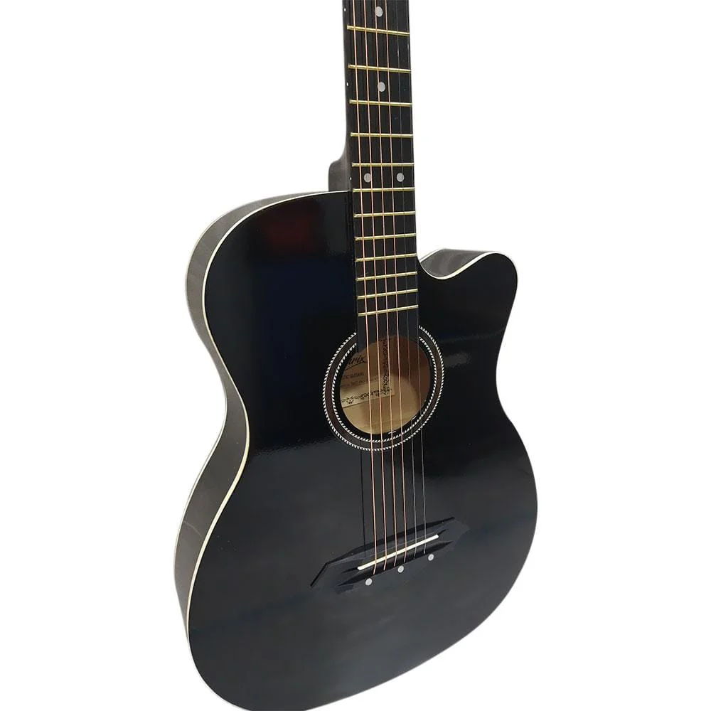 Henrix PRO 38C 38 Inch 6 String Cutaway Acoustic Guitar - Image 2