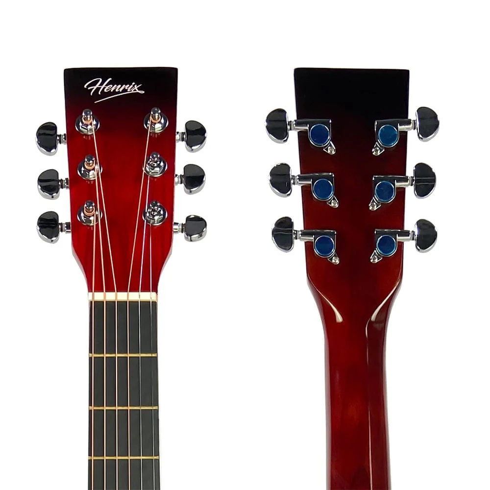 Henrix PRO 38C 38 Inch 6 String Cutaway Acoustic Guitar - Image 39
