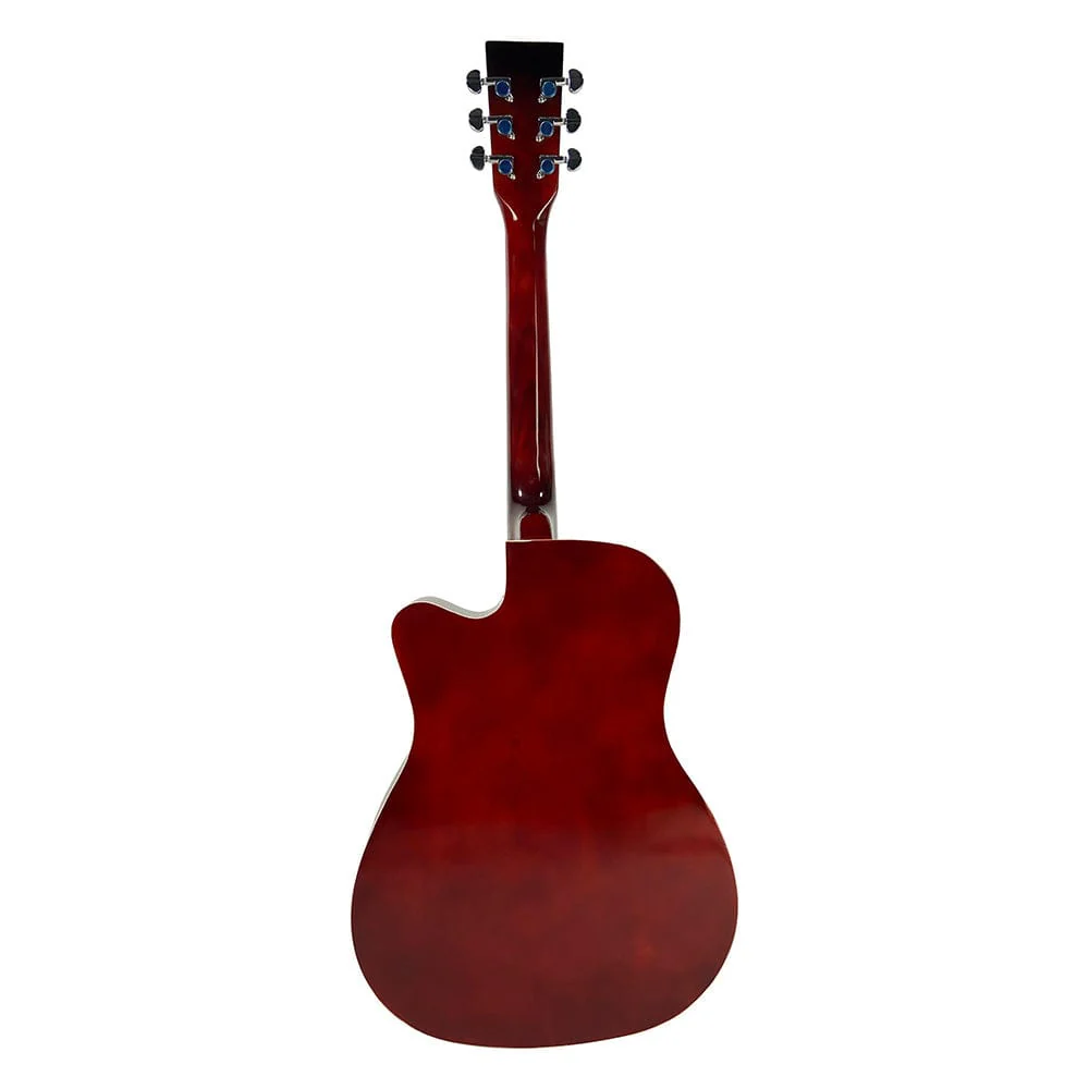 Henrix PRO 38C 38 Inch 6 String Cutaway Acoustic Guitar - Image 40
