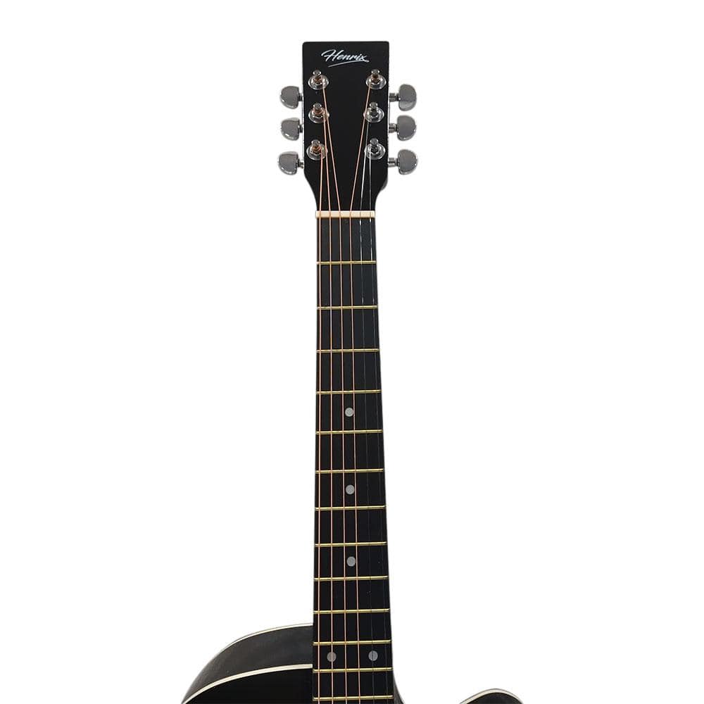 Henrix PRO 38C 38 Inch 6 String Cutaway Acoustic Guitar - Image 5