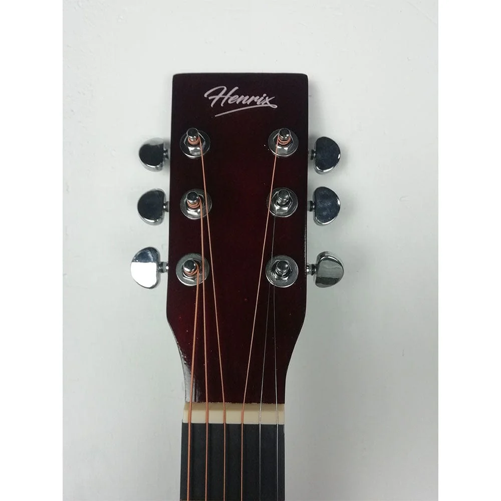 Henrix PRO 38 Inch 6 String Cutaway Acoustic Guitar - Open Box B Stock - Image 19