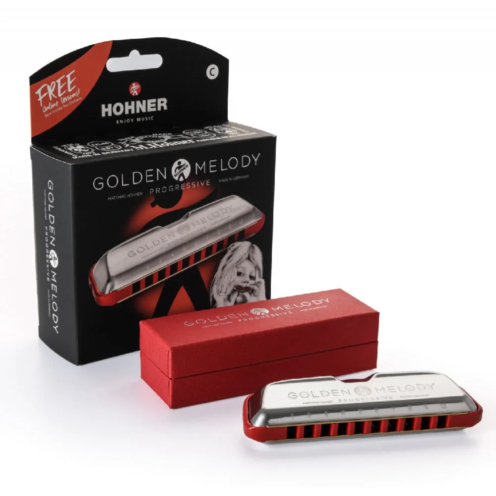 Hohner M54403X Key D Major Golden Melody Harmonica - Image 7