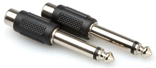 Hosa GPR-101 RCA to 1/4 inch TS Adaptors