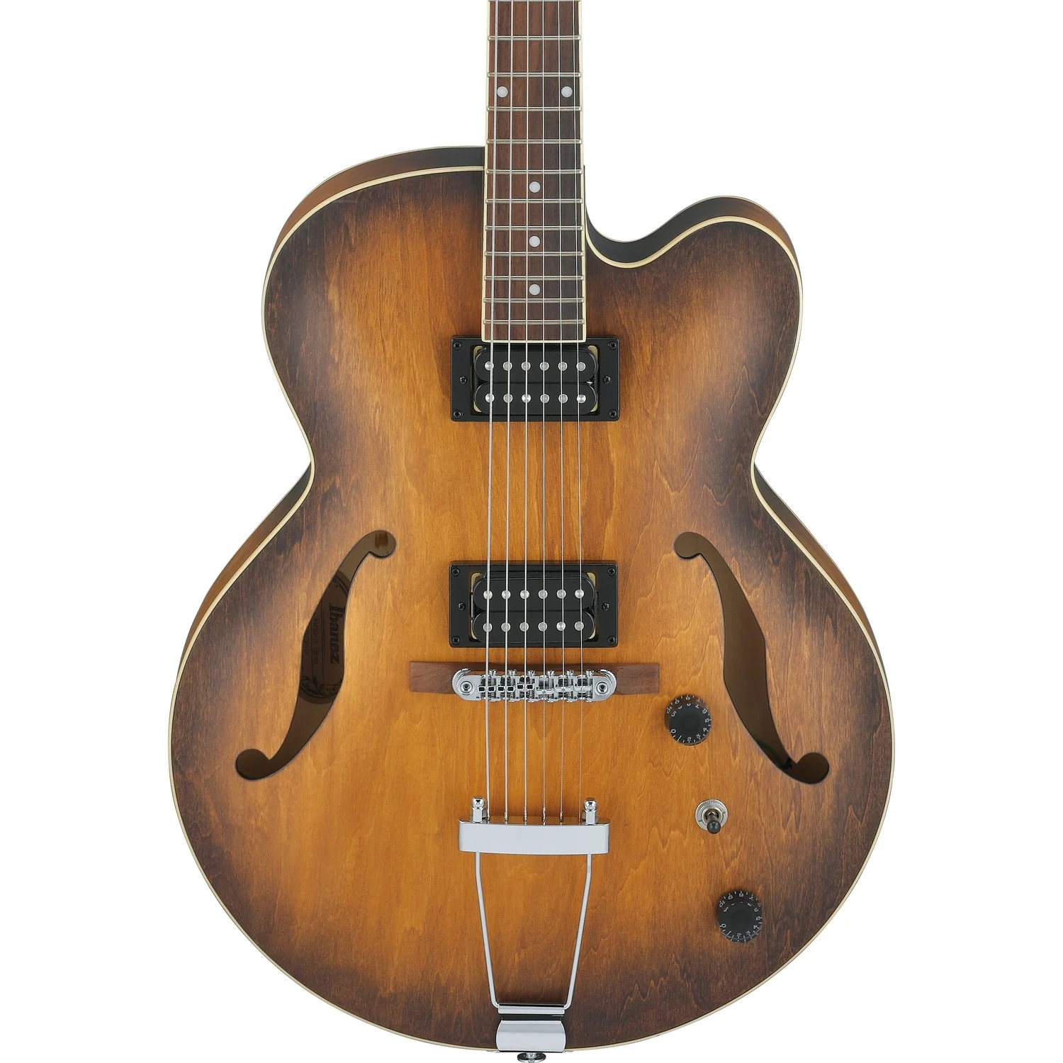 Ibanez Artcore AF55 Hollow-Body Electric Guitar - Tobacco Flat - Image 2