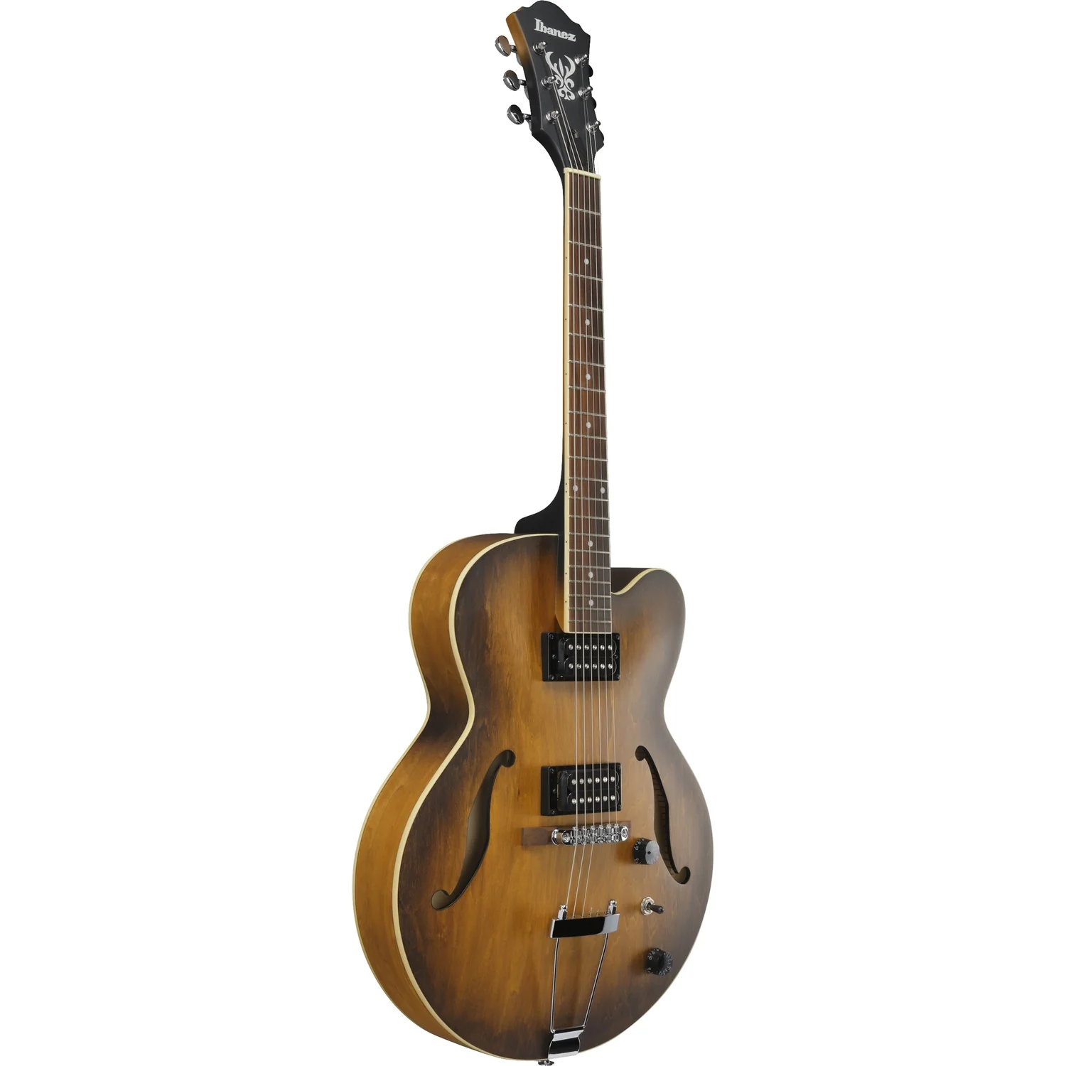 Ibanez Artcore AF55 Hollow-Body Electric Guitar - Tobacco Flat - Image 4