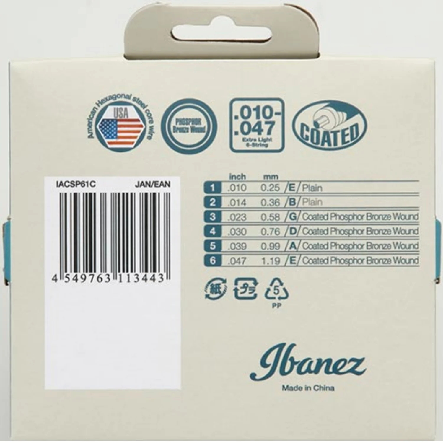 Ibanez Phosphor Bronze Coated Acoustic Guitar String - Image 8