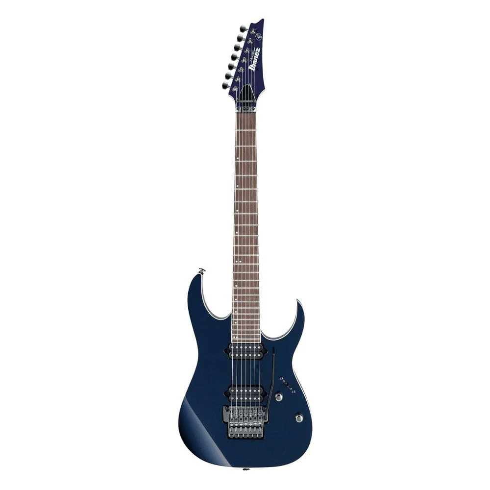 Ibanez RG-2027XL Prestige 7 String Electric Guitar with Case - Dark Tide Blue