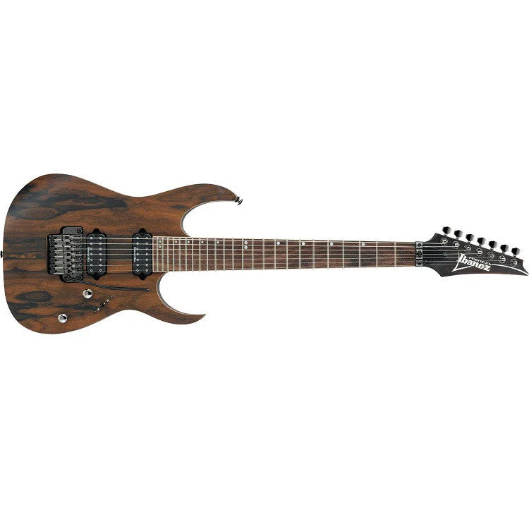 Ibanez RG927WZCZ Premium Electric Guitar - 7 String, Natural Flat
