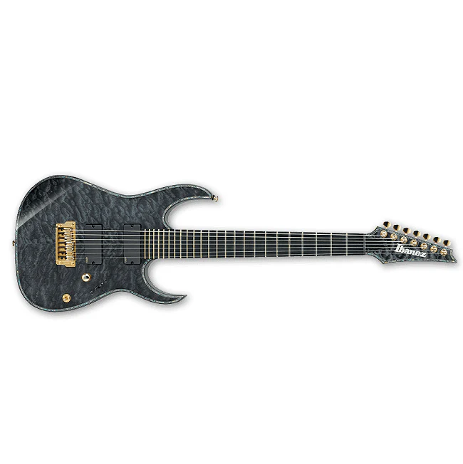Ibanez RGIX27FEQM Iron Label Electric Guitar - Transparent Gray