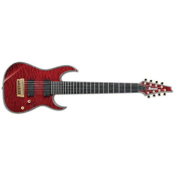 Ibanez RGIX2FEQM Electric Guitar - Burgundy Wine, 8 String