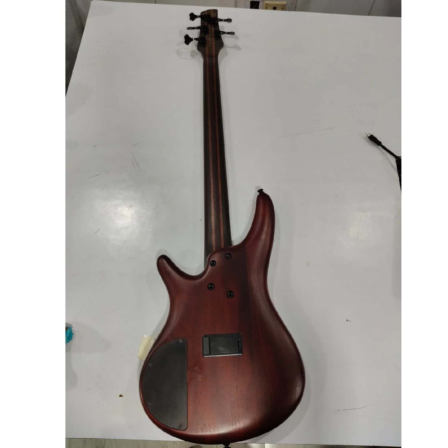 Ibanez SR5 SMLTD 5 String Limited Edition Bass Guitar - Natural Flat - Open Box - Image 12