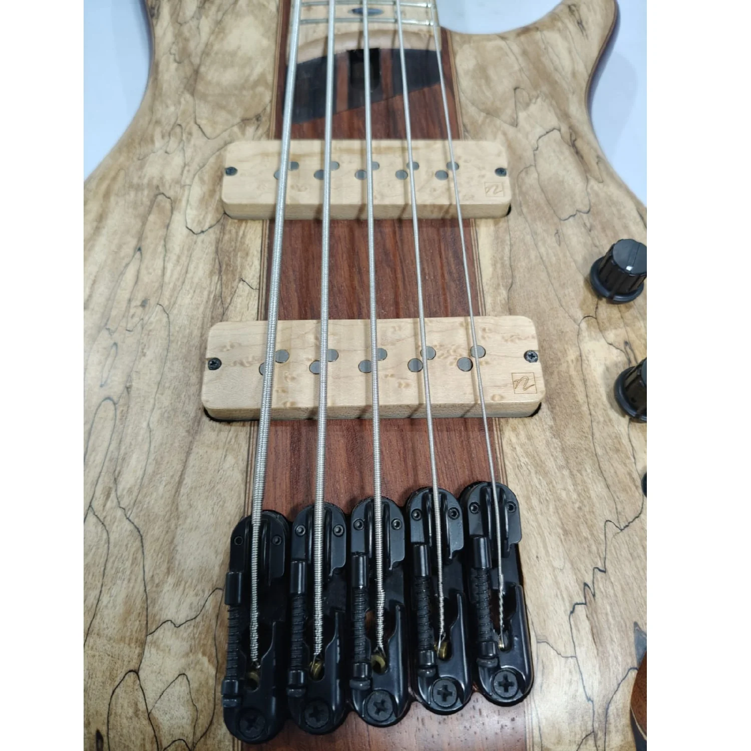 Ibanez SR5 SMLTD 5 String Limited Edition Bass Guitar - Natural Flat - Open Box - Image 4