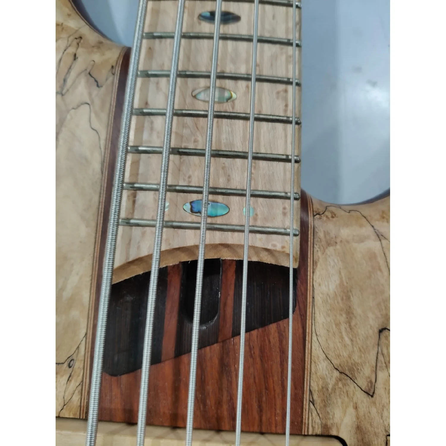 Ibanez SR5 SMLTD 5 String Limited Edition Bass Guitar - Natural Flat - Open Box - Image 5