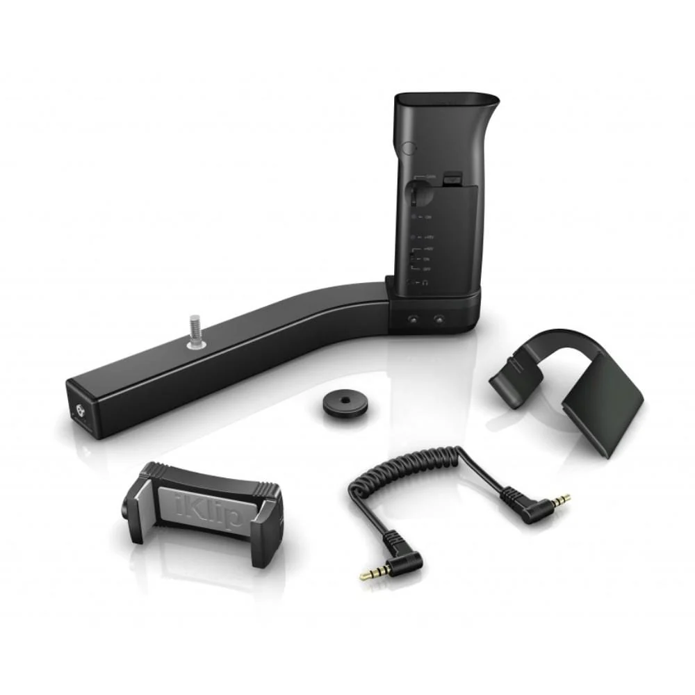 IK Multimedia iKlip A/V Smartphone Grip with Integrated Mic Preamp - Image 3