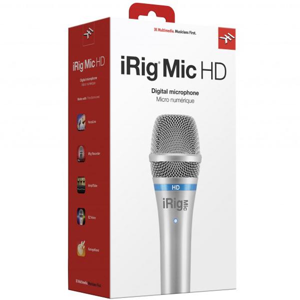 IK Multimedia iRig Mic HD Handheld USB iOS Microphone - Silver - Image 3