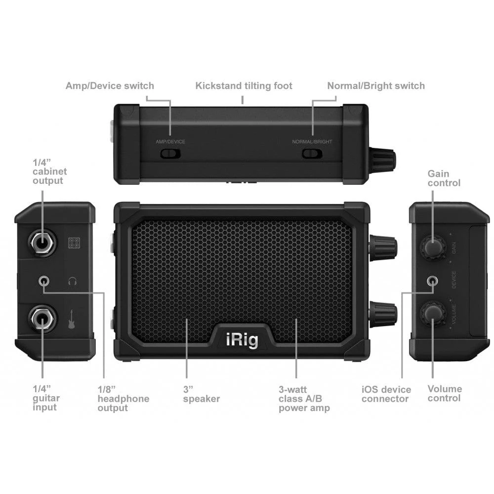 IK Multimedia iRig Nano Portable Battery Powered Mini Amplifier - Image 21