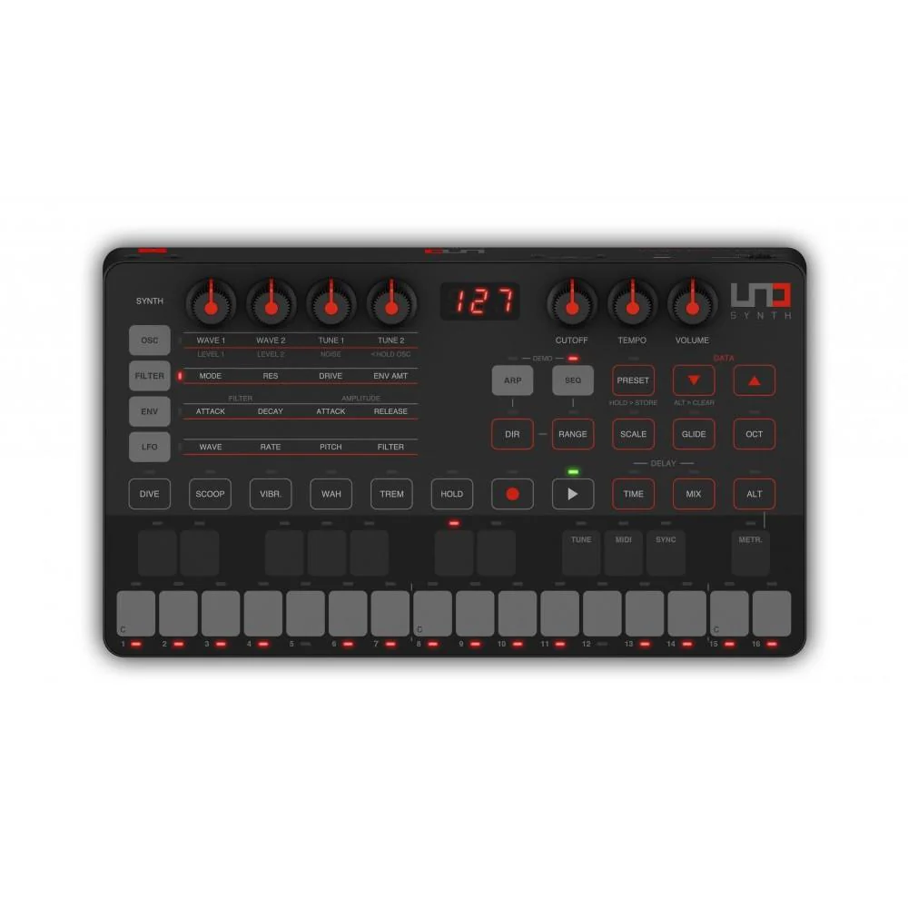 IK Multimedia UNO-Synth Portable Monophonic Analog Synthesizer - Image 3