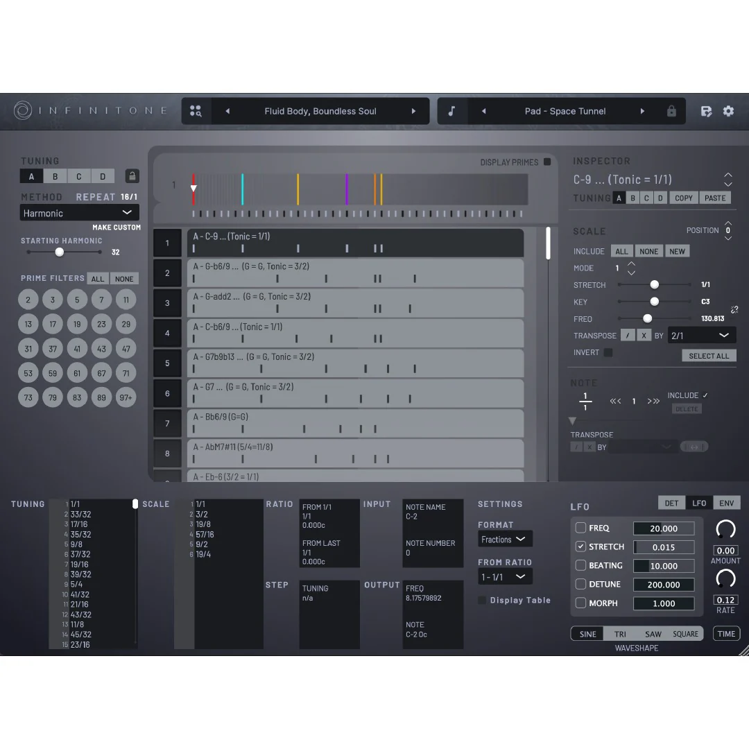 Infinitone 2 Dynamic Micro Tuning Instrument – Professional Audio Software & Plugin - Image 2
