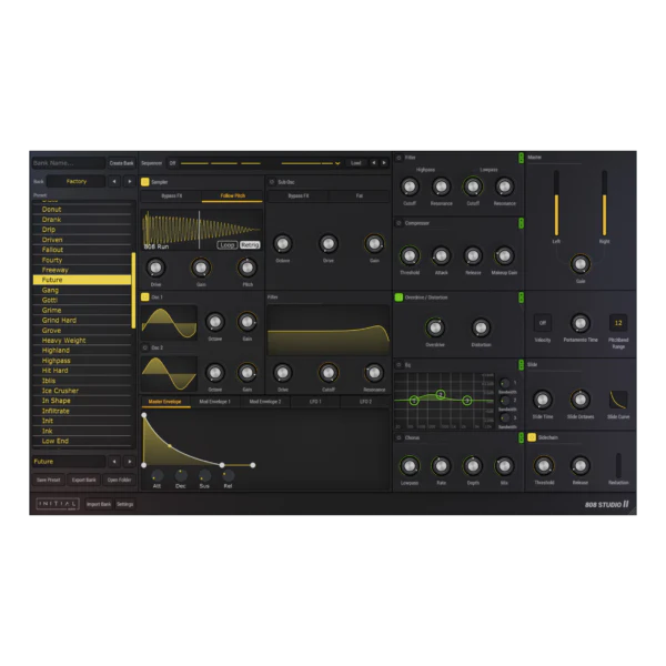Initial Audio 808 Studio II: 808 Bass Synthesizer – Professional Audio Software & Plugin - Image 2