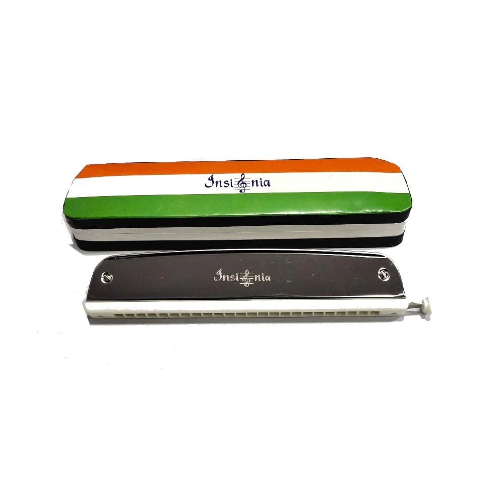 Insignia SMC 24 Key C 24 Hole Chromatic Harmonica - Black