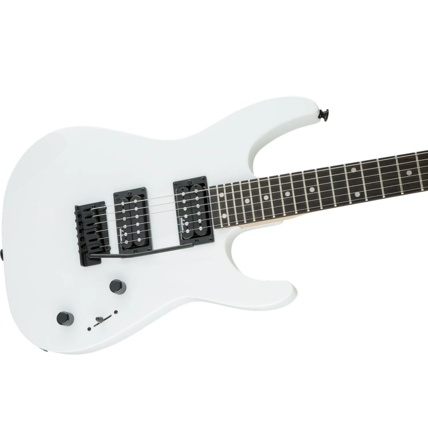 Jackson JS12 Dinky 6 String Electric Guitar - Snow White - Image 3