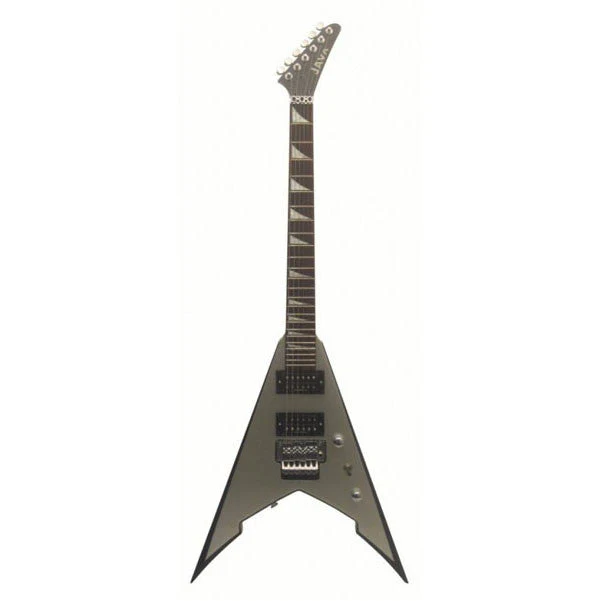 Java Electric Guitar JW-02FR MSL/BK - Metallic Silver with Black Beveling