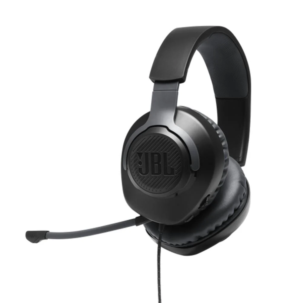 JBL Quantum 100 Wired Over Ear Gaming Headphones - Black